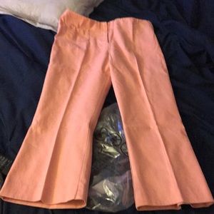 Brand new pink flare leg crop jeans